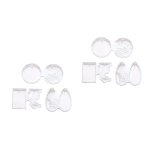 OSALADI 2 Sätze Teiliges Diy Silikon Schmuckmold Kreative Kristall Epoxidharz Gießform Für Anhänger Dekorationen Und Mehr Für Handwerksprojekte Und Für Frauen 3 Stück * 2 OSALADI 2 Sätze Teiliges Diy Silikon Schmuckmold Kreative Kristall Epoxidharz Gießform Für Anhänger Dekorationen Und Mehr Für Handwerksprojekte Und Für Frauen 3 Stück * 2 von OSALADI