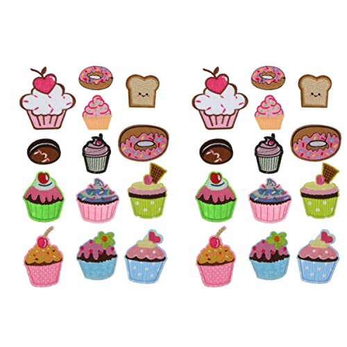 OSALADI 2 Sätze Teiliges Niedliche Kuchen Patches Bügelbilder Für Diy Projekte Aufnäher Für Kleidung Taschen Hüte Und Mehr Zur Dekoration Und Schadensverdeckung 13 Stücke * 2 OSALADI 2 Sätze Teiliges Niedliche Kuchen Patches Bügelbilder Für Diy Projekte Aufnäher Für Kleidung Taschen Hüte Und Mehr Zur Dekoration Und Schadensverdeckung 13 Stücke * 2 von OSALADI