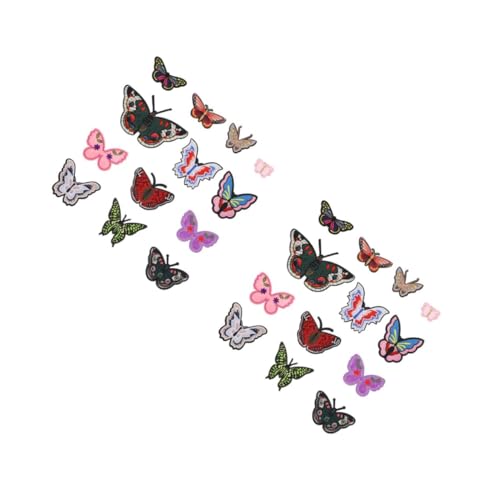 OSALADI 2 Sätze Teiliges Set Bestickte Applikationen Kreative Schmetterlings Flicken Zum Aufbügeln Für Diy Kleidung Zur Verschönerung Und Reparatur Von Kleidung Und Stücke * 2 OSALADI 2 Sätze Teiliges Set Bestickte Applikationen Kreative Schmetterlings Flicken Zum Aufbügeln Für Diy Kleidung Zur Verschönerung Und Reparatur Von Kleidung Und Stücke * 2 von OSALADI
