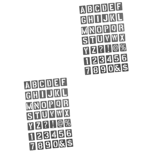 OSALADI 2 Sätze Teiliges Set Buchstabenschablonen PP Wiederverwendbare Malschablonen für Diy Projekte Dekorative Wandgestaltung Klare Muster für Holz und Möbel OSALADI 2 Sätze Teiliges Set Buchstabenschablonen PP Wiederverwendbare Malschablonen für Diy Projekte Dekorative Wandgestaltung Klare Muster für Holz und Möbel von OSALADI