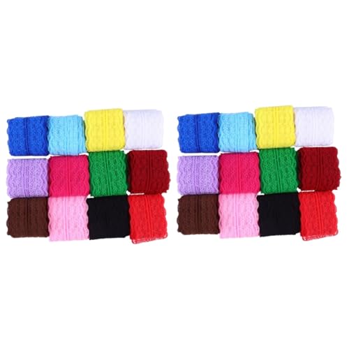 OSALADI 2 Sätze Teiliges Spitzenband Pro Rolle Für Diy Haaraccessoires Bastelprojekte Und Dekorationen 12 Stück * 2 von OSALADI
