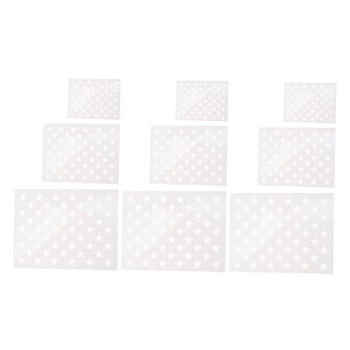 OSALADI 2 Sätze Teiliges Sternschablonen Robustem Pet Material Wiederverwendbar Für Diy Malprojekte Und Wanddekoration Geeignet Für Glatte Oberflächen Wie Und Wände Für 9 Blätter*2 OSALADI 2 Sätze Teiliges Sternschablonen Robustem Pet Material Wiederverwendbar Für Diy Malprojekte Und Wanddekoration Geeignet Für Glatte Oberflächen Wie Und Wände Für 9 Blätter*2 von OSALADI