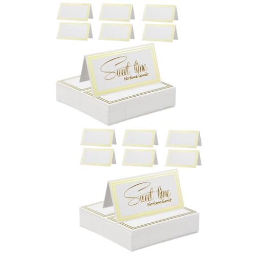 OSALADI 2 Sätze Tischkarten Sitzplätze Sitzkarte Mi Braut Platz Folie Gold Gästegruß Dusche Party Essen Zeltkarten Name Zeltkarten Tisch Sitzkarte Papier 60 Stück * 2 OSALADI 2 Sätze Tischkarten Sitzplätze Sitzkarte Mi Braut Platz Folie Gold Gästegruß Dusche Party Essen Zeltkarten Name Zeltkarten Tisch Sitzkarte Papier 60 Stück * 2 von OSALADI