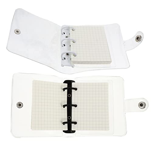 OSALADI 2 Sätze Transparente PVC Notizbücher Mini Ringbuch mit Kariert Tragbare Vielseitige Notizhefte für Schule Büro Haushalt Ringordner Journal OSALADI 2 Sätze Transparente PVC Notizbücher Mini Ringbuch mit Kariert Tragbare Vielseitige Notizhefte für Schule Büro Haushalt Ringordner Journal von OSALADI