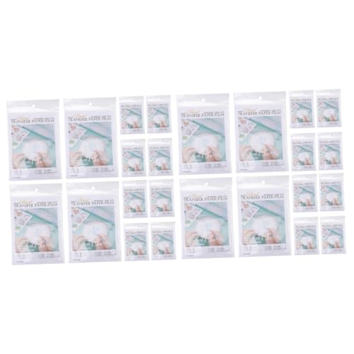 OSALADI 2 Sätze Übertragen Sie papier Wasserlöslicher Film Stabilisator Handarbeit Stoff Stickerei für transferpapier wasserlösliche Stickunterlage wasserlösliche Stickübertragung pva Weiß von OSALADI