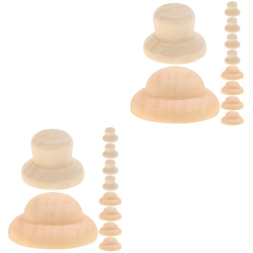 OSALADI 2 Sätze Unvollendete Peg-puppenmütze Puppenhüte Für Handwerk Miniatur-puppenhüte Hut Aus Unbemalten Holzklammern Unbemalte Peg-puppenmütze Malerei Peg Puppen Hut Beige 40 Stück * 2 OSALADI 2 Sätze Unvollendete Peg-puppenmütze Puppenhüte Für Handwerk Miniatur-puppenhüte Hut Aus Unbemalten Holzklammern Unbemalte Peg-puppenmütze Malerei Peg Puppen Hut Beige 40 Stück * 2 von OSALADI