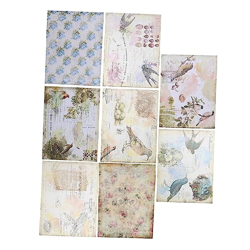 OSALADI 2 Sätze Vintage Scrapbooking Papier mit Retro Hintergrundpapieren für Diy Fotoalben Notizbücher und Bastelprojekte für Handgemachte Grußkarten und Verpackungen OSALADI 2 Sätze Vintage Scrapbooking Papier mit Retro Hintergrundpapieren für Diy Fotoalben Notizbücher und Bastelprojekte für Handgemachte Grußkarten und Verpackungen von OSALADI