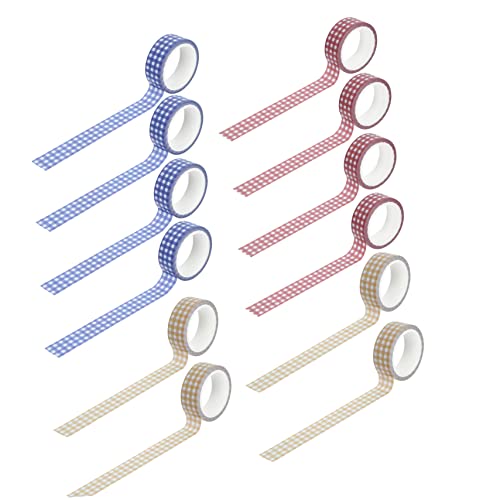 OSALADI 2 Sätze Vintage Washi Tape Dekorative Klebebänder Im Schottenmuster Für Scrapbooking Journals Und Diy Projekte Rot Blau Und Gelb 12 Rollen * 2 OSALADI 2 Sätze Vintage Washi Tape Dekorative Klebebänder Im Schottenmuster Für Scrapbooking Journals Und Diy Projekte Rot Blau Und Gelb 12 Rollen * 2 von OSALADI