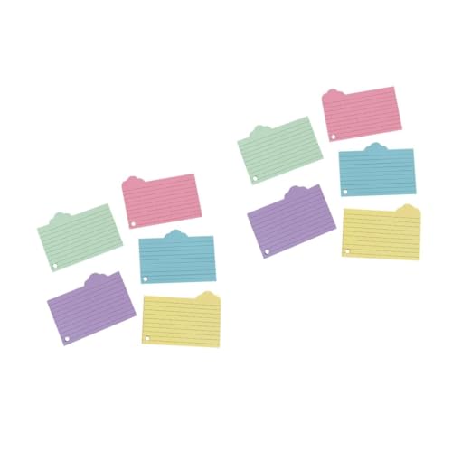 OSALADI 2 Sätze Vokabelheft Aus Notizpapier Flashcard Ungefüttert Leere Karten Farbig Bunt Lernkarten Karteikarten in Großen Mengen Grundlagen Des Studiums 125 Blätter * 2 von OSALADI