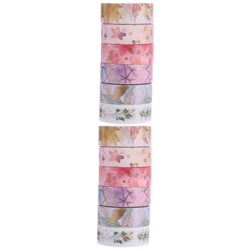 OSALADI 2 Sätze Washi-tape-aufkleber Dekorativ Dekorband Herstellung Scrapbooking Klebeband Zum Basteln Kunstband Klebrig Weißes Band Diy-projektband Abdeckband Papier 6 Rollen * 2 OSALADI 2 Sätze Washi-tape-aufkleber Dekorativ Dekorband Herstellung Scrapbooking Klebeband Zum Basteln Kunstband Klebrig Weißes Band Diy-projektband Abdeckband Papier 6 Rollen * 2 von OSALADI
