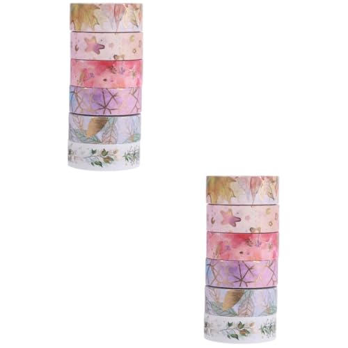 OSALADI 2 Sätze Washi-tape-aufkleber Kunstband Herstellung Weißes Band Klebrig Bastelmaterial Für Bastelsets Für Pencill Klebeband Zum Basteln Abdeckband Papier 6 Rollen * 2 OSALADI 2 Sätze Washi-tape-aufkleber Kunstband Herstellung Weißes Band Klebrig Bastelmaterial Für Bastelsets Für Pencill Klebeband Zum Basteln Abdeckband Papier 6 Rollen * 2 von OSALADI