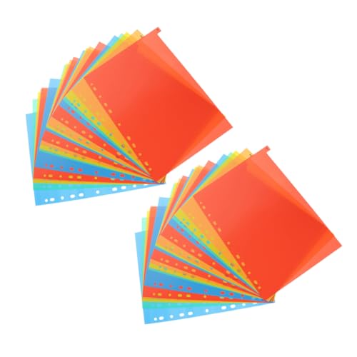 OSALADI 2 Sets Indexseiten Paginierungspapier Kunststoff Binder Teiler Mit Registerkarten Register Teiler Seiten Teiler Mit Registerkarten Binder Trenner Mit Registerkarten Binder von OSALADI