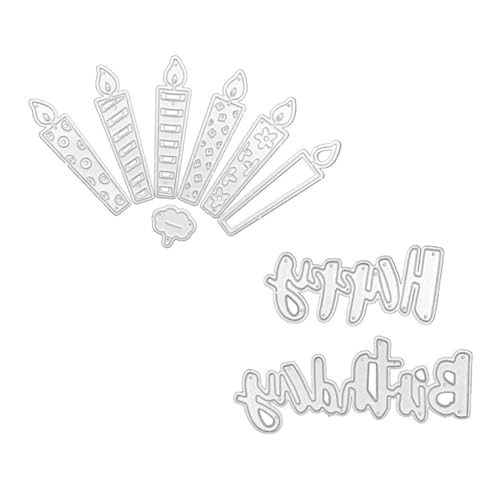 OSALADI 2 Sets Messerform Siegelformen Stanzformen Scrapbooking Schablone Stanzungen Vorlage Geburtstag DIY Prägung Silber High Carbon Stahl OSALADI 2 Sets Messerform Siegelformen Stanzformen Scrapbooking Schablone Stanzungen Vorlage Geburtstag DIY Prägung Silber High Carbon Stahl von OSALADI