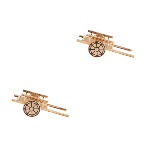 OSALADI 2 Stck. Dekorationen aus Holz farbig klein für alt Mini holzdeko rustikal bürodeko hausdeko wohnungseinrichtung Vintage Holzhandwerk schmücken dekorativer Flachwagen aus Holz von OSALADI