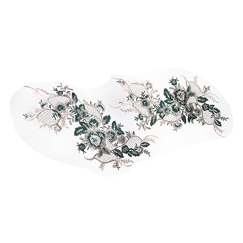 OSALADI 2 Stck. Handgemachter Blumenstickerei Applikation Aufnäher Grüner Patch für Diy Kleidung Dekoration von Kleidern und Schuhen OSALADI 2 Stck. Handgemachter Blumenstickerei Applikation Aufnäher Grüner Patch für Diy Kleidung Dekoration von Kleidern und Schuhen von OSALADI