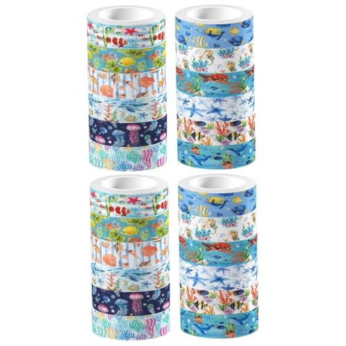 OSALADI 2 Stück Abdeckband Bausätze Lieferungen Papierhandwerk Thematisiert Blau Scrapbooking Für Tagebuch Schrott Szene Pastell Erwachsene Sammelalbum Aufkleber von OSALADI