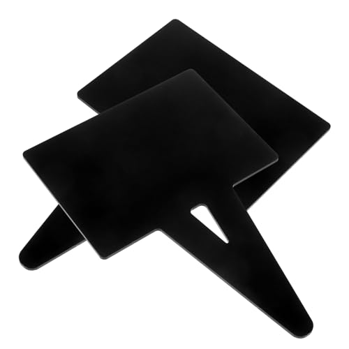 OSALADI 2 Stück Anzeigezeichen für Obstpreise groß Einzelhandelsschild Schild zum Ausstellen Zeichenbrett Fan-Shop Supermarkt Zubehör löschbare Preisanzeige Preisetikett Tag Acryl Schwarz von OSALADI