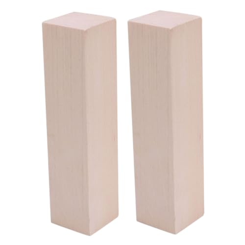 OSALADI 2 Stück Basswood Schnitzblöcke Unbehandelte Lindenholz Klötze zum Basteln und Schnitzen DIY Holzklötzchen für Hobby Projekte und Kunsthandwerk Erwachsene Anfänger OSALADI 2 Stück Basswood Schnitzblöcke Unbehandelte Lindenholz Klötze zum Basteln und Schnitzen DIY Holzklötzchen für Hobby Projekte und Kunsthandwerk Erwachsene Anfänger von OSALADI