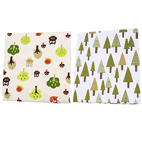 OSALADI 2 Stück Baumwoll Leinenstoff Bedruckt Teiliges Set Floral Muster Weicher Diy Stoff für Patchwork Handnähen Basteln Zubehör OSALADI 2 Stück Baumwoll Leinenstoff Bedruckt Teiliges Set Floral Muster Weicher Diy Stoff für Patchwork Handnähen Basteln Zubehör von OSALADI
