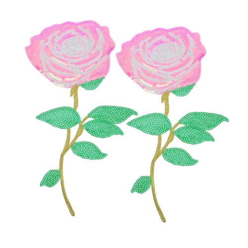 OSALADI 2 Stück Blumen Aufbügeln Bunt Patches Nähen Blumenflecken Diy-patches Dekoration Gestickter Aufnäher Mit Blumen Aufnäher Für Kleidung Stickerei Name Pailletten Rosa OSALADI 2 Stück Blumen Aufbügeln Bunt Patches Nähen Blumenflecken Diy-patches Dekoration Gestickter Aufnäher Mit Blumen Aufnäher Für Kleidung Stickerei Name Pailletten Rosa von OSALADI