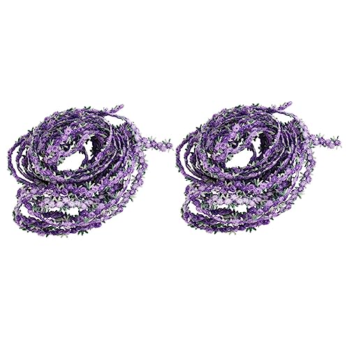 OSALADI 2 Stück Blumenrand Spitzenband für Diy Haarschmuck Breites Dekorationsband für Näharbeiten und Bastelprojekte in Lila OSALADI 2 Stück Blumenrand Spitzenband für Diy Haarschmuck Breites Dekorationsband für Näharbeiten und Bastelprojekte in Lila von OSALADI