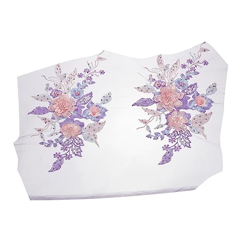 OSALADI 2 Stück Blumenstickerei Aufnäher Handgemachte Bunte Spitzenapplikationen für Diy Kleidung Taschen und Bastelprojekte Langlebigem für Cheongsam und Formelle Kleider OSALADI 2 Stück Blumenstickerei Aufnäher Handgemachte Bunte Spitzenapplikationen für Diy Kleidung Taschen und Bastelprojekte Langlebigem für Cheongsam und Formelle Kleider von OSALADI