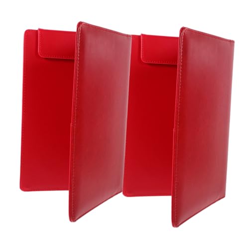 OSALADI 2 Stück Büro-klemmbrett Schreibwaren-dokumentenhalter Büroklammer Klemmbretter Krankenschwestern Zwischenablage Clip-schreibtafel Kleines Klemmbrett Rot Pu-leder OSALADI 2 Stück Büro-klemmbrett Schreibwaren-dokumentenhalter Büroklammer Klemmbretter Krankenschwestern Zwischenablage Clip-schreibtafel Kleines Klemmbrett Rot Pu-leder von OSALADI
