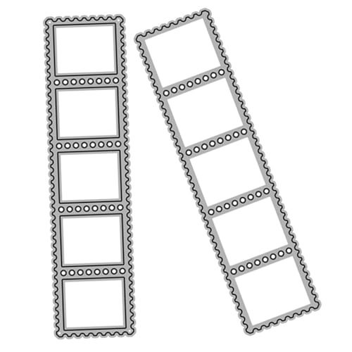 OSALADI 2 Stück DIY Stanzformen Kohlenstoffstahl Stempel Schneidewerkzeuge für Kreative Bastelprojekte für Scrapbooking Kartenherstellung und Fotoalben von OSALADI