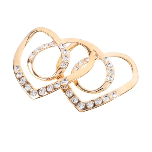 OSALADI 2 Stück Damen Schal Ringe Strass Schal Schnallen zur Befestigung von Tüchern und Kleidung für Sommermode Rutschfest und Vielseitig Einsetzbar von OSALADI