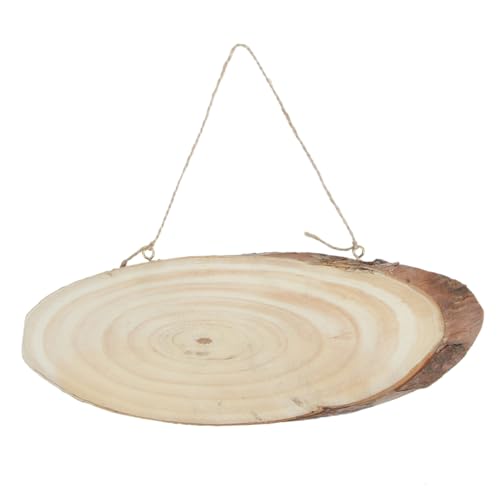 OSALADI 2 Stück Diy Oval Holzscheiben Plaketten Unbehandelt Natürliche Baumscheiben mit Jute Seil für Rustikale Dekoration Bastelprojekte Hochzeitsmittelstücke und Kunsthandwerk OSALADI 2 Stück Diy Oval Holzscheiben Plaketten Unbehandelt Natürliche Baumscheiben mit Jute Seil für Rustikale Dekoration Bastelprojekte Hochzeitsmittelstücke und Kunsthandwerk von OSALADI