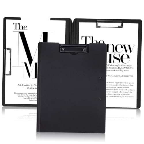 OSALADI 2 Stück Doppelter Ordner Klassenzimmer Tragbar Papierkram Bretter Klemmbrett Mit Stauraum Heavy Duty Dokumentieren Veranstalter Board-clip-ordner Büro Plastik Black OSALADI 2 Stück Doppelter Ordner Klassenzimmer Tragbar Papierkram Bretter Klemmbrett Mit Stauraum Heavy Duty Dokumentieren Veranstalter Board-clip-ordner Büro Plastik Black von OSALADI