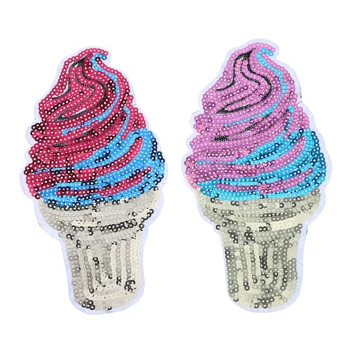 OSALADI 2 Stück Eiskegelstoffaufkleber Nähen Cool Gebügelt Mini Stoffreparaturflicken Kleidung Applikationen Flecken Funkeln Bestickt Patch Creme Für Sticken Pailletten OSALADI 2 Stück Eiskegelstoffaufkleber Nähen Cool Gebügelt Mini Stoffreparaturflicken Kleidung Applikationen Flecken Funkeln Bestickt Patch Creme Für Sticken Pailletten von OSALADI