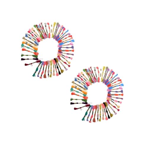 OSALADI 2 Stück Farben Baumwoll Stickgarn Set Kreuzstich Stickgarn für Bastelprojekte Näharbeiten und Diy Armbänder Doppelt Mercerisiert für Glänzende Effekte für Kreuzstich und Stickerei OSALADI 2 Stück Farben Baumwoll Stickgarn Set Kreuzstich Stickgarn für Bastelprojekte Näharbeiten und Diy Armbänder Doppelt Mercerisiert für Glänzende Effekte für Kreuzstich und Stickerei von OSALADI