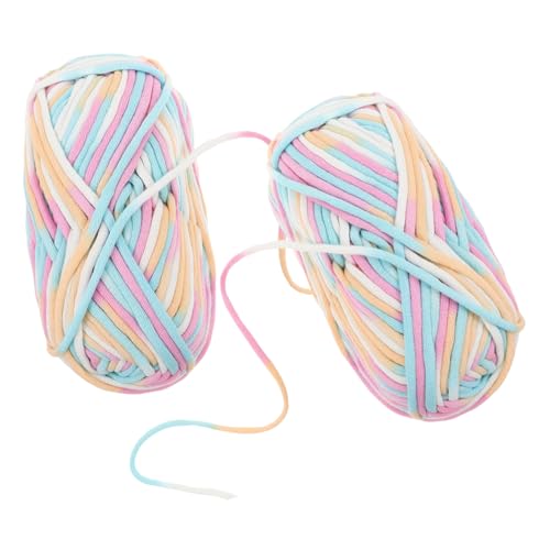 OSALADI 2 Stück Farbige geflochtene Wolle Strickwolle geschmeidige Strickgarne professionelles Baumwollgarn austauschbares Baumwollgarn Multifunktions-Häkelgarn Sockenwolle Webgarn Nylon OSALADI 2 Stück Farbige geflochtene Wolle Strickwolle geschmeidige Strickgarne professionelles Baumwollgarn austauschbares Baumwollgarn Multifunktions-Häkelgarn Sockenwolle Webgarn Nylon von OSALADI