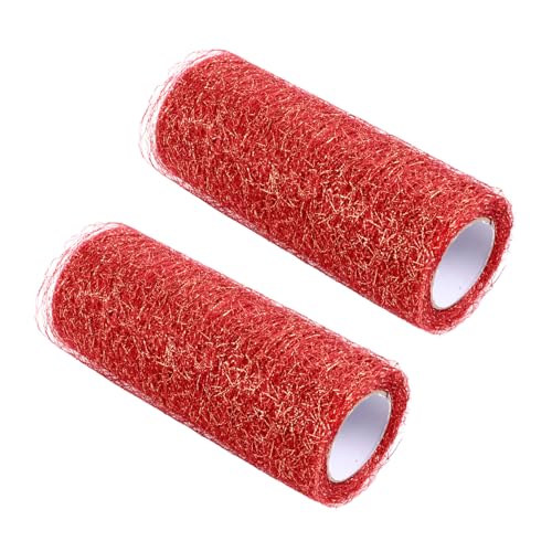 OSALADI 2 Stück Glitzer Tüllband Mesh Rolle Breit Lang DIY Bastelmaterial für Party Dekoration Hochzeit Geschenkverpackung und Kreative Handarbeiten OSALADI 2 Stück Glitzer Tüllband Mesh Rolle Breit Lang DIY Bastelmaterial für Party Dekoration Hochzeit Geschenkverpackung und Kreative Handarbeiten von OSALADI