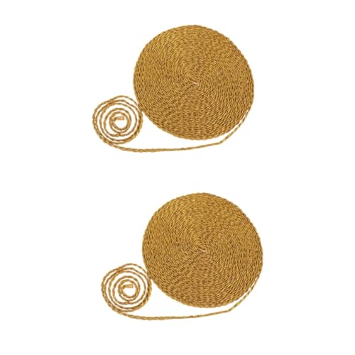 OSALADI 2 Stück Goldene Spitze Spitzenband gemustertes Band häkeln Vorhang Zopfbesatz nähen Nähgarnitur Gardinenleiste nähen Fransen nähen Polyestergarn OSALADI 2 Stück Goldene Spitze Spitzenband gemustertes Band häkeln Vorhang Zopfbesatz nähen Nähgarnitur Gardinenleiste nähen Fransen nähen Polyestergarn von OSALADI