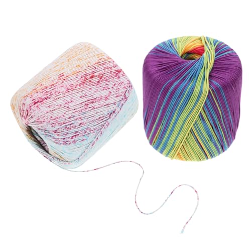 OSALADI 2 Stück Handgefertigter Wottwäschefaden Professionelles Strickgarn Weiches Baumwollstrickgarn Baumwollgarn Stricken Makramee-baumwollseil Mehrfarbiger Baumwollgarn Baumwollfaden OSALADI 2 Stück Handgefertigter Wottwäschefaden Professionelles Strickgarn Weiches Baumwollstrickgarn Baumwollgarn Stricken Makramee-baumwollseil Mehrfarbiger Baumwollgarn Baumwollfaden von OSALADI