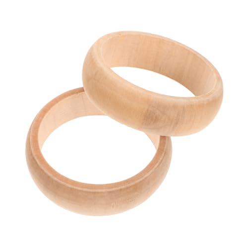 OSALADI 2 Stück Holzarmband Unbehandelte Holzringe für DIY Armbänder Bastelmaterial Gestalten für Schmuckprojekte Robust und Langlebig OSALADI 2 Stück Holzarmband Unbehandelte Holzringe für DIY Armbänder Bastelmaterial Gestalten für Schmuckprojekte Robust und Langlebig von OSALADI