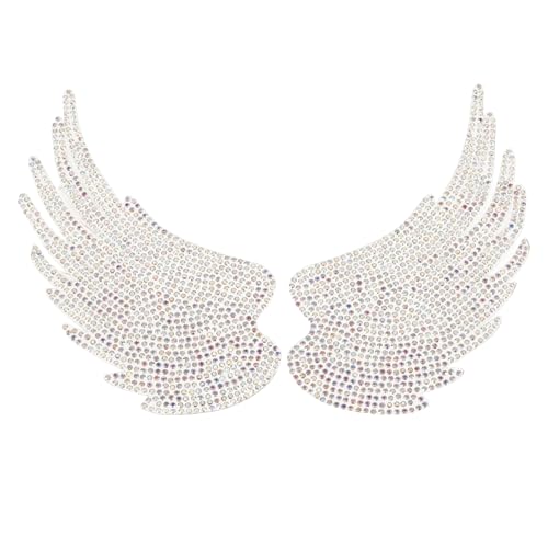 OSALADI 2 Stück Hot-Bohr-Patch Rosa Halloween Kleidungsstück Patches Diamantapplikation Form kostüm Flicken für Jacken Kleidung Accessoire Strasssteine Transparent von OSALADI