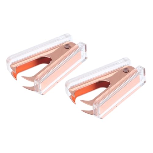 OSALADI 2 Stück Klammerentferner Werkzeug Entferner für Flachklammern Hefterentferner nahtloser Grundnahrungsmittelentferner Klammerabzieher Bürobedarf Staple Remover Tool Home Metall von OSALADI