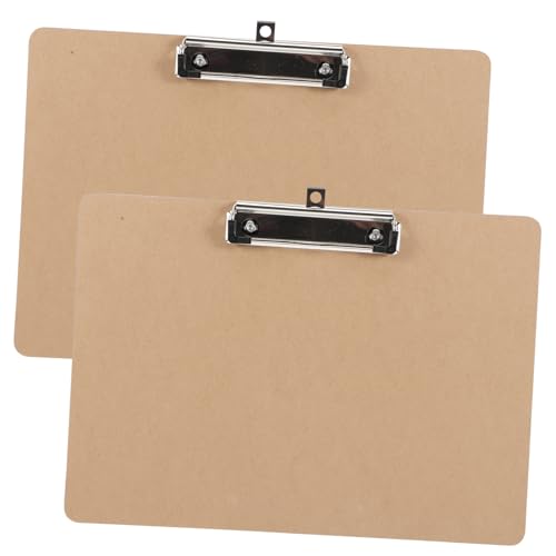 OSALADI 2 Stück Klemmbrett Schreibbrett Querformat Robustes Clipboard Vielseitig Tragbar für Papierklemmen und Notizen Büro Schule Alltag OSALADI 2 Stück Klemmbrett Schreibbrett Querformat Robustes Clipboard Vielseitig Tragbar für Papierklemmen und Notizen Büro Schule Alltag von OSALADI