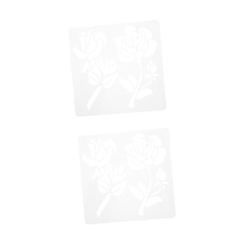OSALADI 2 Stück Malvorlage Und Natur-Schablonen Blumen- Malerei für Malschablone Wiederverwendbare Blumenschablonen DIY Blumenschablonen Blumenvorlagen das Haustier von OSALADI