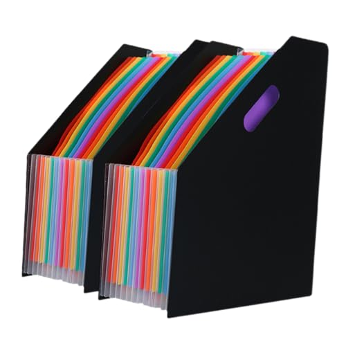 OSALADI 2 Stück Mappe Tragbar Erweiterbarer Ordner Akkordeon Veranstalter Pastell Faltbar Erweitern Schreibwaren Farbe Stand Groß Farbig Datei Unterlagen Blau Stapelbar Schwarz Plastik OSALADI 2 Stück Mappe Tragbar Erweiterbarer Ordner Akkordeon Veranstalter Pastell Faltbar Erweitern Schreibwaren Farbe Stand Groß Farbig Datei Unterlagen Blau Stapelbar Schwarz Plastik von OSALADI