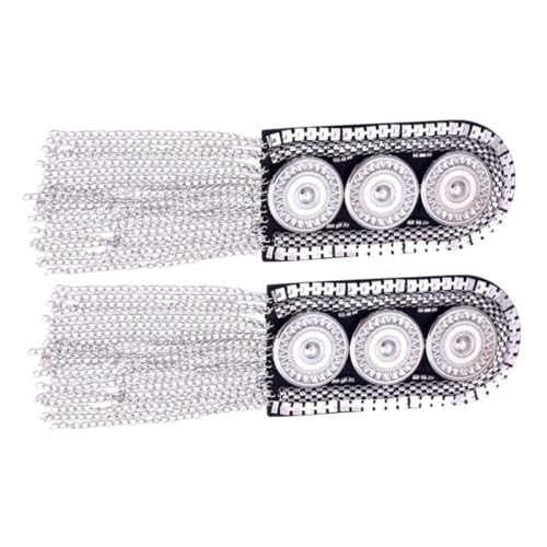 OSALADI 2 Stück Metal Epaulets mit Quasten Schulterklappen mit Fransen Elegantes Kostümzubehör für Jacken und Anzüge Modische Verzierungen für Damen und Herren Einfach Anzubringen OSALADI 2 Stück Metal Epaulets mit Quasten Schulterklappen mit Fransen Elegantes Kostümzubehör für Jacken und Anzüge Modische Verzierungen für Damen und Herren Einfach Anzubringen von OSALADI