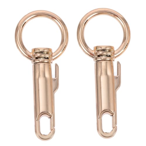 OSALADI 2 Stück Metall Schnapphaken Schlüsselring Karabiner für DIY Handtaschen Zubehör Drehbare Clips für Sichere Befestigung und Praktische Anwendung von OSALADI