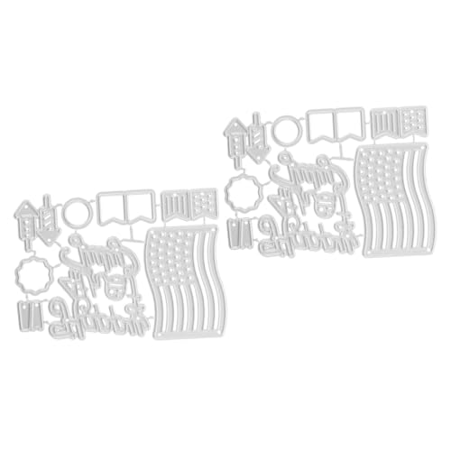 OSALADI 2 Stück Metallmesserform Schneiden für gestanzt geprägt Fotoalbum Sammelalbum empfindliche Stanzform Stanzformen Schablone Zubehör basteln Stahl mit hohem Kohlenstoffgehalt Silber von OSALADI