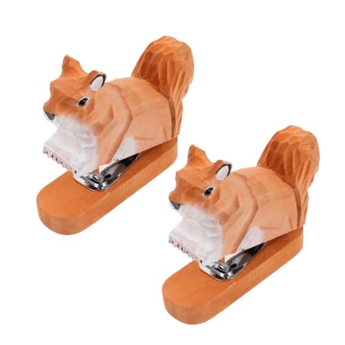 OSALADI 2 Stück Mini Hefter Holz Handgefertigter Eichhörnchen-desktop Tacker Ergonomischer Leichter Büro Schulhefter für Kleine Dokumente Dekoratives Funktionales Schreibwaren-accessoire OSALADI 2 Stück Mini Hefter Holz Handgefertigter Eichhörnchen-desktop Tacker Ergonomischer Leichter Büro Schulhefter für Kleine Dokumente Dekoratives Funktionales Schreibwaren-accessoire von OSALADI