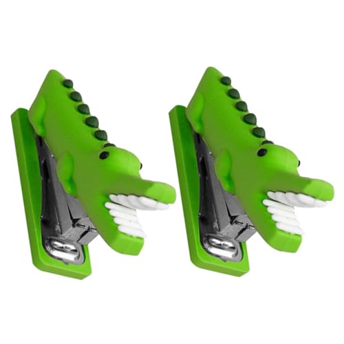 OSALADI 2 Stück Mini Hefter Werkzeug Silikon-tierhefter Tierornament Aus Silikon Hefter Wiederverwendbarer Hefter Buchheime Netter Hefter Dekorativer Hefter Grün Kieselgel OSALADI 2 Stück Mini Hefter Werkzeug Silikon-tierhefter Tierornament Aus Silikon Hefter Wiederverwendbarer Hefter Buchheime Netter Hefter Dekorativer Hefter Grün Kieselgel von OSALADI