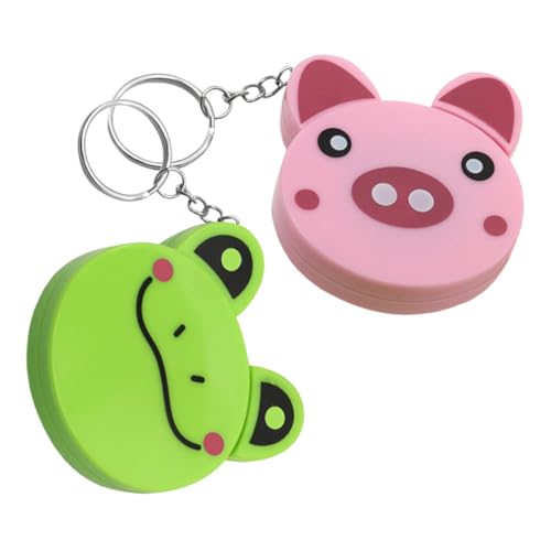 OSALADI 2 Stück Mini einziehbares Maßband für Cartoon Tier design Schwein Frosch Schlüsselanhänger Praktisches Nähzubehör Leichtes Maßband für Körper Stoffmessung Spielerisches OSALADI 2 Stück Mini einziehbares Maßband für Cartoon Tier design Schwein Frosch Schlüsselanhänger Praktisches Nähzubehör Leichtes Maßband für Körper Stoffmessung Spielerisches von OSALADI