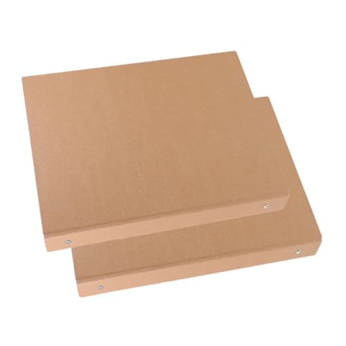 OSALADI 2 Stück Ordner Für Die Schule Wiederverwendbar Campus-ordner Binder Notebook Mit Notizbuch Hochschule Wieder Auffüllbar Abdeckung Ungefüttert Kraftpapier Brown von OSALADI